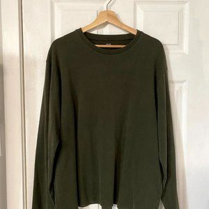 - Uniqlo XXL Long Sleeve Tee - Dark Olive -